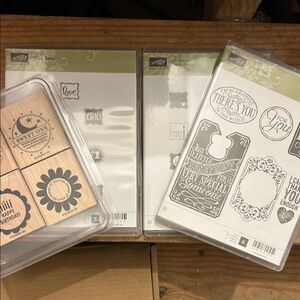 Tons of tags and mini label NWE! Stampin up stamps.